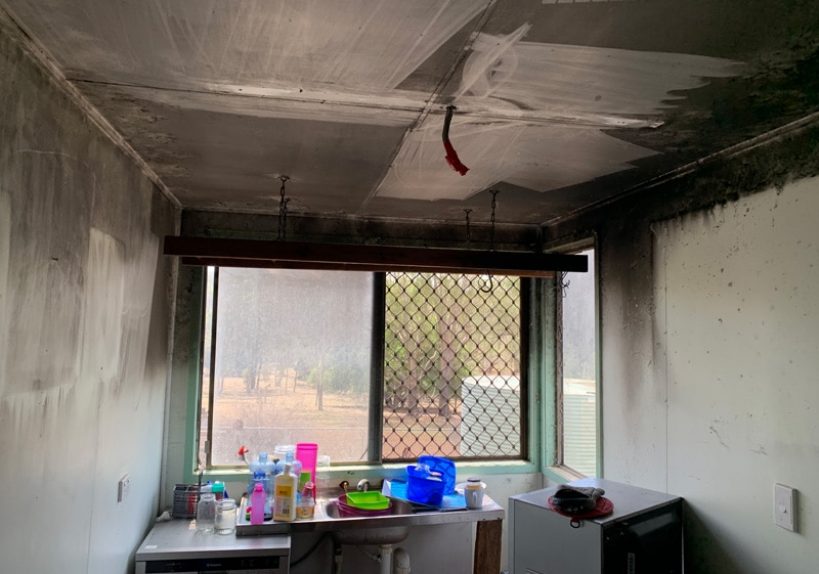 Unfurnished kitchen with new fire alarm — Restore All QLD In Kingaroy, QLD